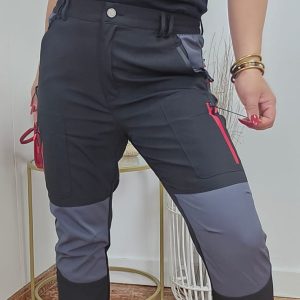 Pantalón de trabajo negro/gris 8019 unisex