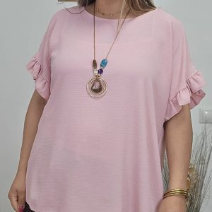 Blusa volantes curvy 210811
