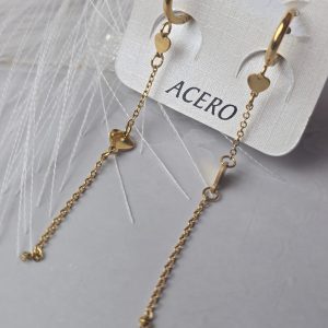 Argollas corazón oro 521