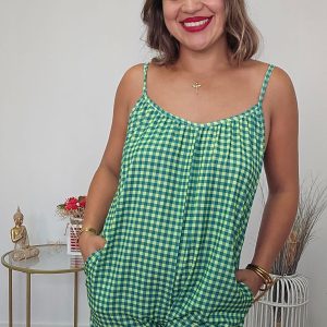 Mono corto vichy 6855