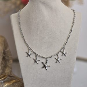 Collar Estrella de Mar Plateado - 217