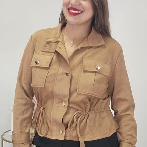 Chaqueta Antelina Camel - 1653