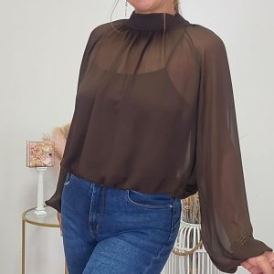 Blusa Gasa chocolate 60831