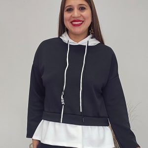 Sudadera bicolor